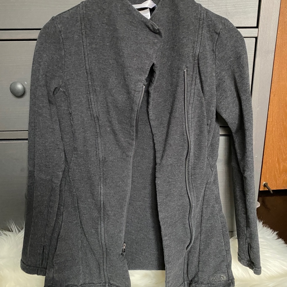 The North Face zip up sweatshirt/jacket